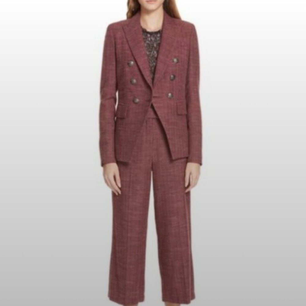Veronica Beard Miller Wool Herringbone Blazer - Size 2